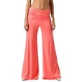 thumbnail image 1 of Maqroz Yoga Pants For Women Low Rise Wide Leg Pants Casual Loose Stretchy Acubi Trouser Lightweight Breathable Summer Workout Trouser, 1 of 6
