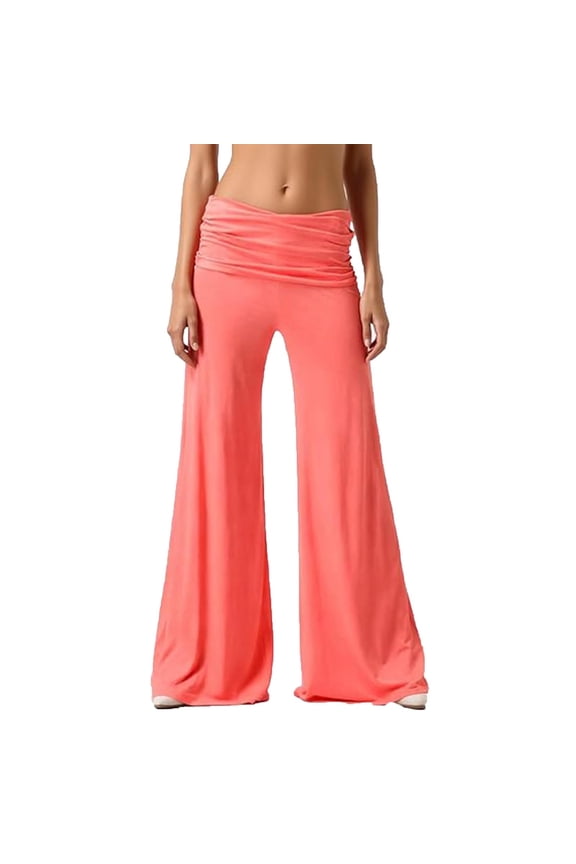 Yoga Pants For Women Low Rise Wide Leg Pants Casual Loose Stretchy Acubi Trouser Lightweight Breathable Summer Workout Trouser