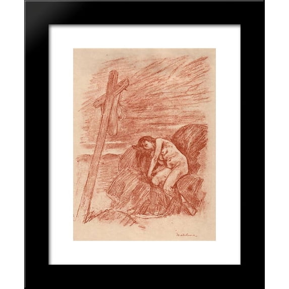 María Magdalena 20x24 Framed Art Print by Felicien Rops