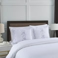 thumbnail image 1 of MarCielo  2 Pack Pillow Shams Throw Pillow Covers Euro Sham Embroidery White/Purple King, 1 of 5