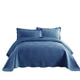 thumbnail image 1 of MarCielo 3-Piece 100% Cotton Oversized Bedspread Quilt Set Coverlet Set Farmhouse Bedding Set TF, 1 of 1