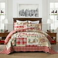 thumbnail image 1 of MarCielo 3 Piece Christmas Rustic Lodge Queen/Full Size Deer Quilted Bedspread/Quiltge Deer Quilt Quilted Bedspread Printed Quilt Bedding Throw Blanket Coverlet Lightweight Bedspread Queen Size BY010, 1 of 9