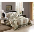 thumbnail image 1 of MarCielo 3 Piece Quilted Bedspread Leopard Print Quilt Quilt Set Bedding Throw Blanket Coverlet Animal Print Bedspread Ensemble Cheetah King Oversize(Cal King), 1 of 8