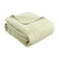 thumbnail image 1 of MarCielo  3PCS 100% Cotton Oversized Bedspread Set Coverlet Quilt Set Stitching Queen - Sandy Beige, 1 of 5
