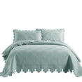 thumbnail image 1 of MarCielo 3Pcs 100% Cotton Oversized Quilt Bedspread Coverlet Set TK, 1 of 7
