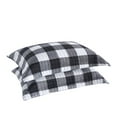 thumbnail image 1 of MarCielo  Buffalo Pillow Sham Microfiber Pillow Shams BP01 White/Black Standard, 1 of 5
