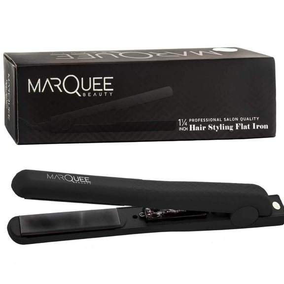 MarQuee Beauty Professional Ceramic Styling Flat Iron Black