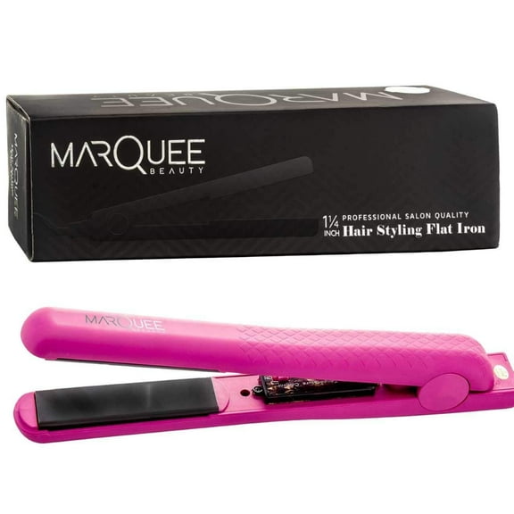 MarQuee Beauty Professional Ceramic Styling Flat Iron Pink