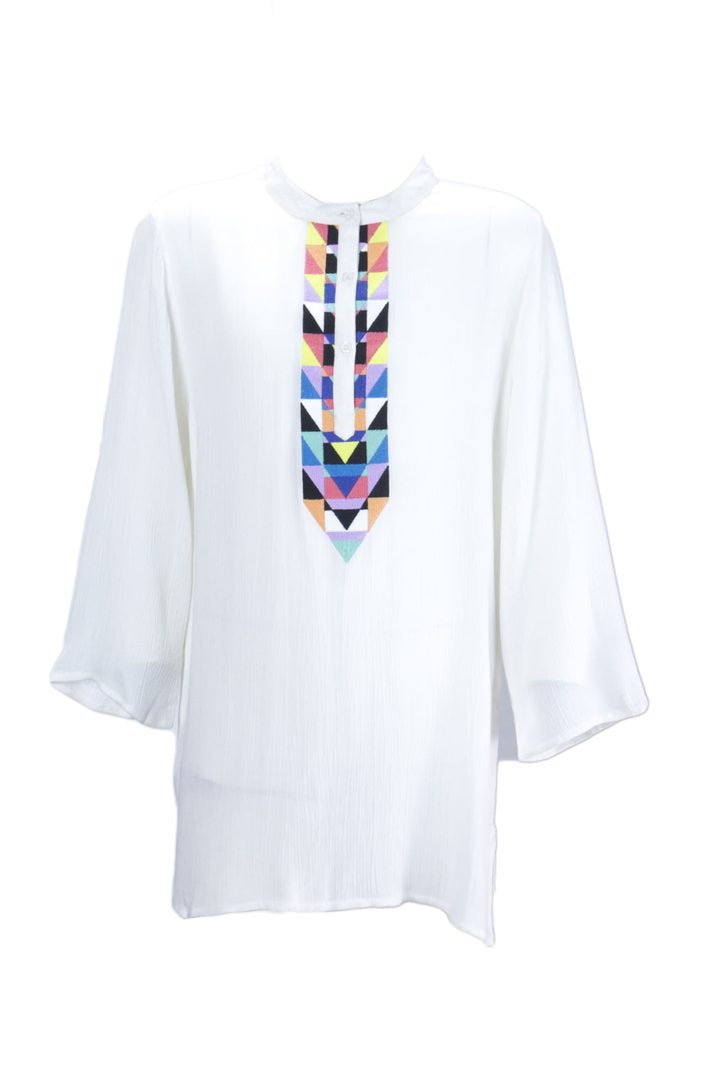 Mara Hoffman Kid's Embroidered Cover-up Tunic Dress 4/5 Years White