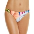 thumbnail image 1 of Mara Hoffman Seamless Low Rise Bikini Bottoms Large Blue Floral, 1 of 3