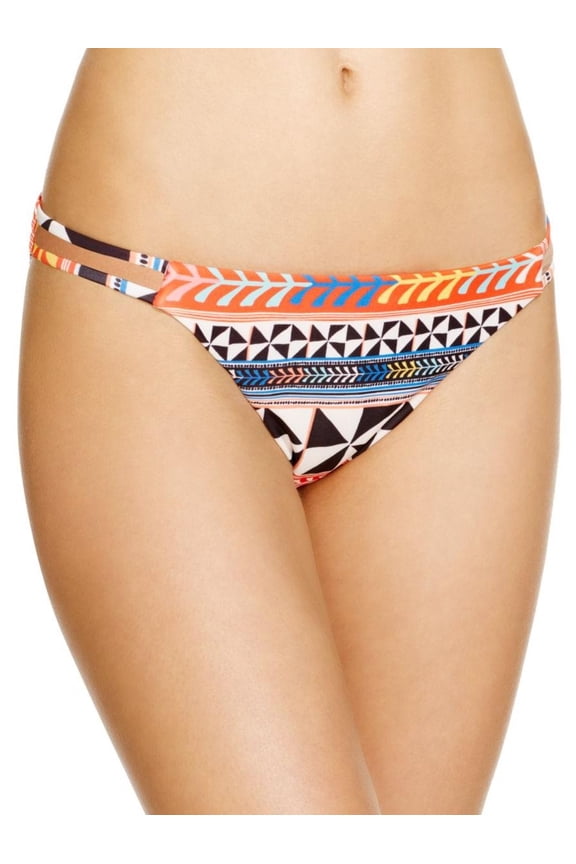 Womens Printed Low Cut Swim Bottom Separates