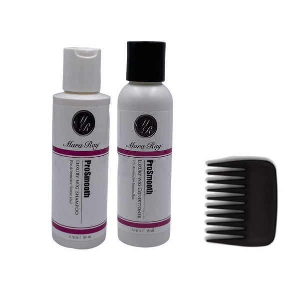 Mara Ray ProSmooth Travel Size Shampoo, Conditioner and Comb Human Hair Wig Kit