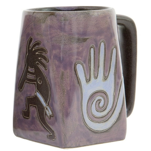 Mara Stoneware 12 oz. Kokopelli Plum Individual Mug