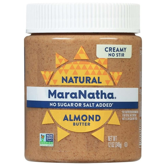 2 Pack MaraNatha No Salt No Sugar Creamy Almond Butter