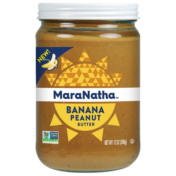 MaraNatha Banana Peanut Butter, 12 oz Jar