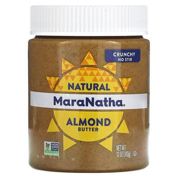 MaraNatha, Natural Almond Butter, Crunchy, 12 oz