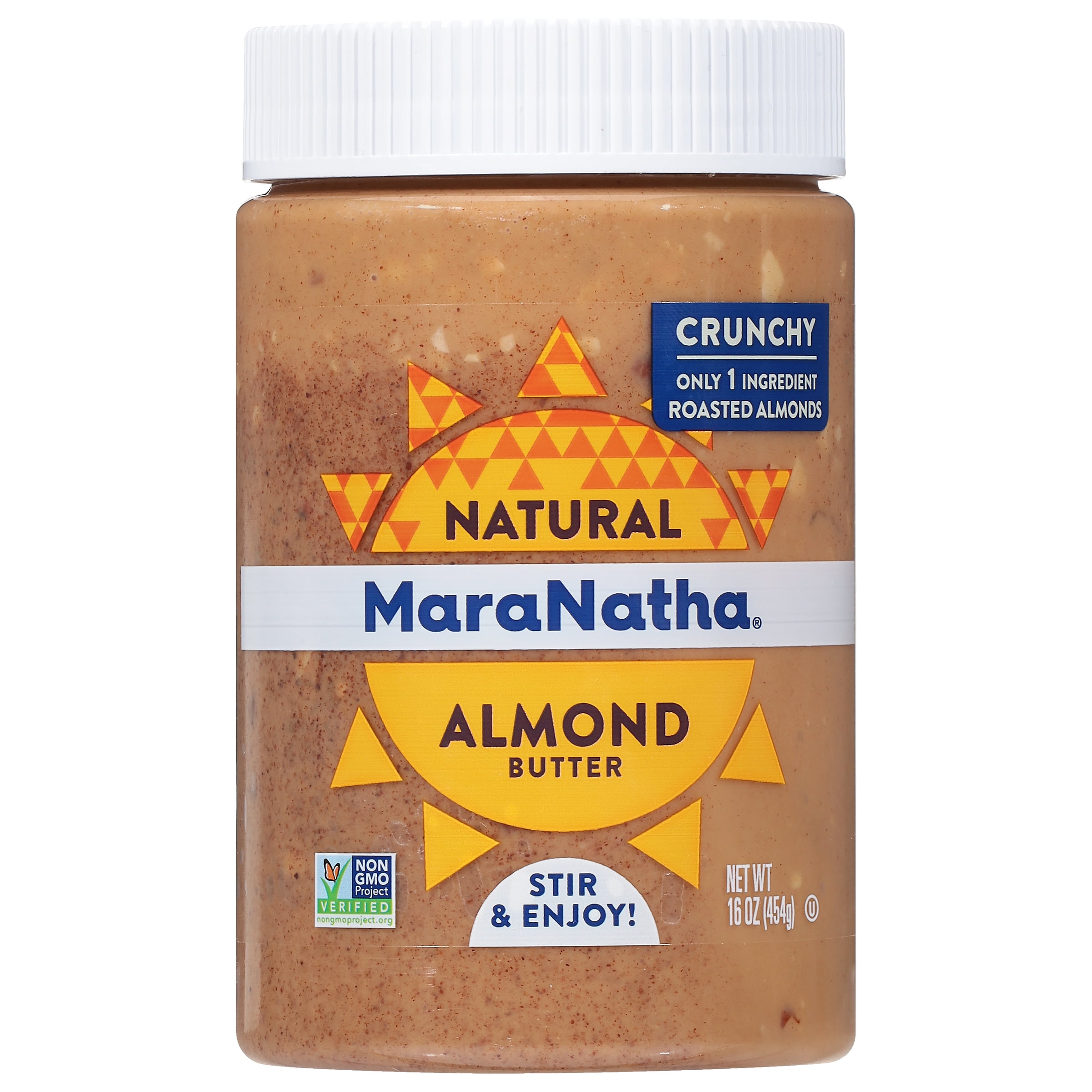 MaraNatha Natural Crunchy Almond Butter, 16 Oz - Walmart.com