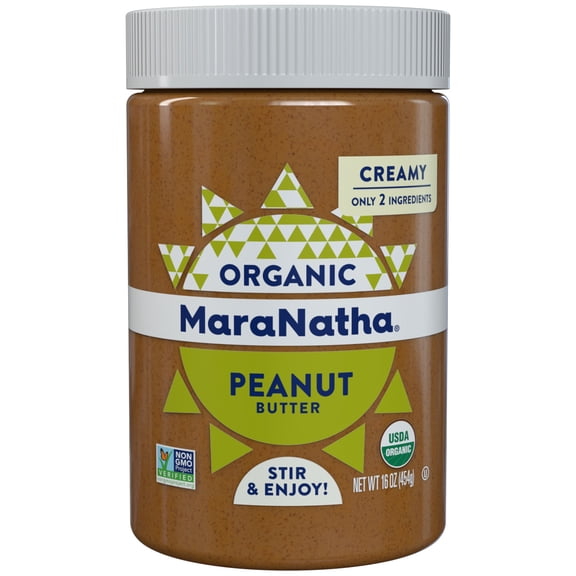 MaraNatha Organic Creamy Peanut Butter, 16 oz