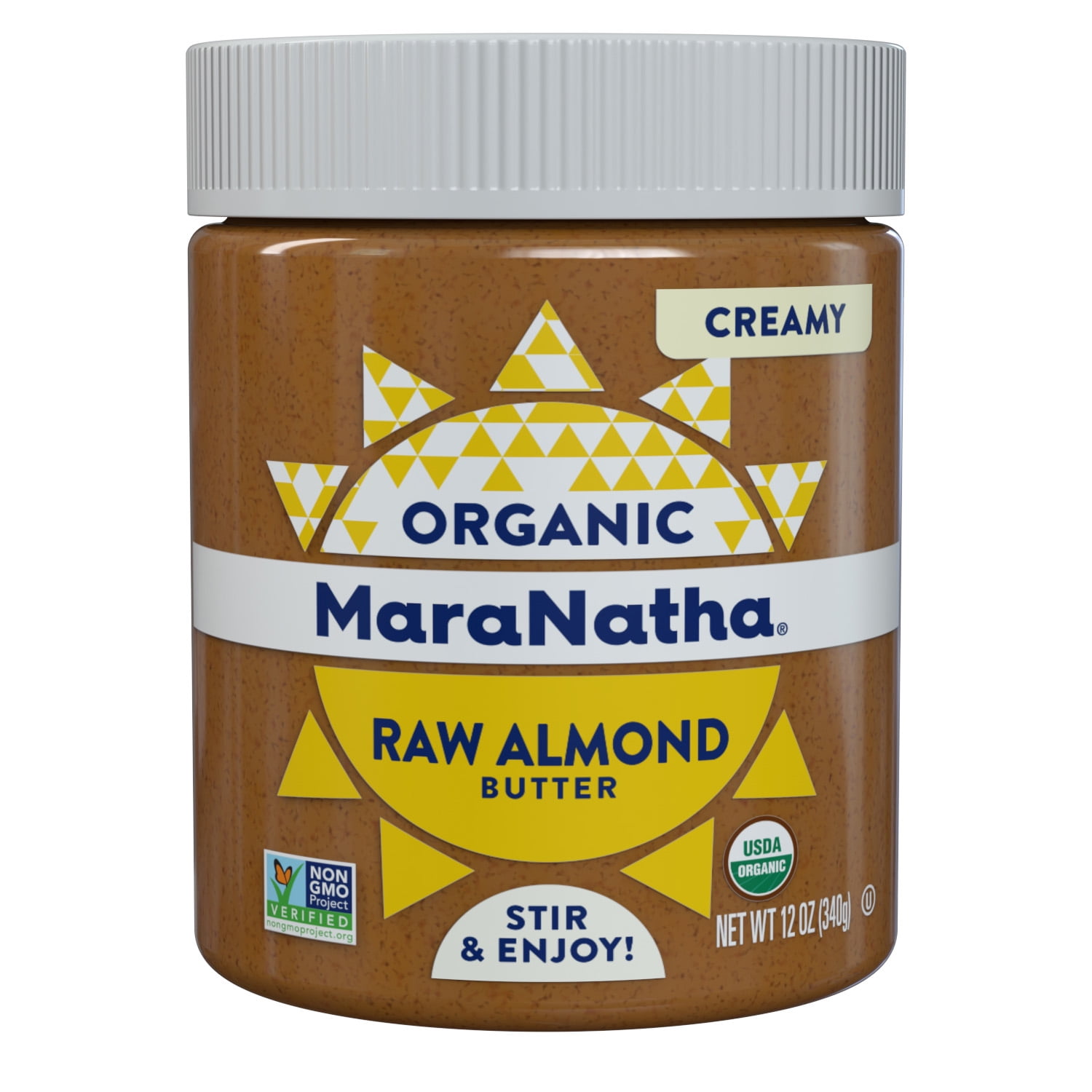 MaraNatha Organic Creamy Raw Almond Butter, 12 oz