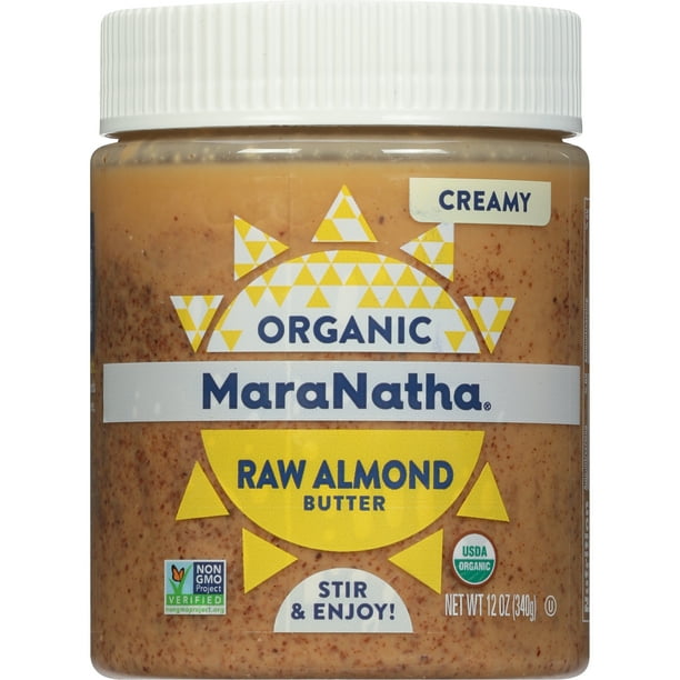MaraNatha Organic Creamy Raw Almond Butter, 12 oz