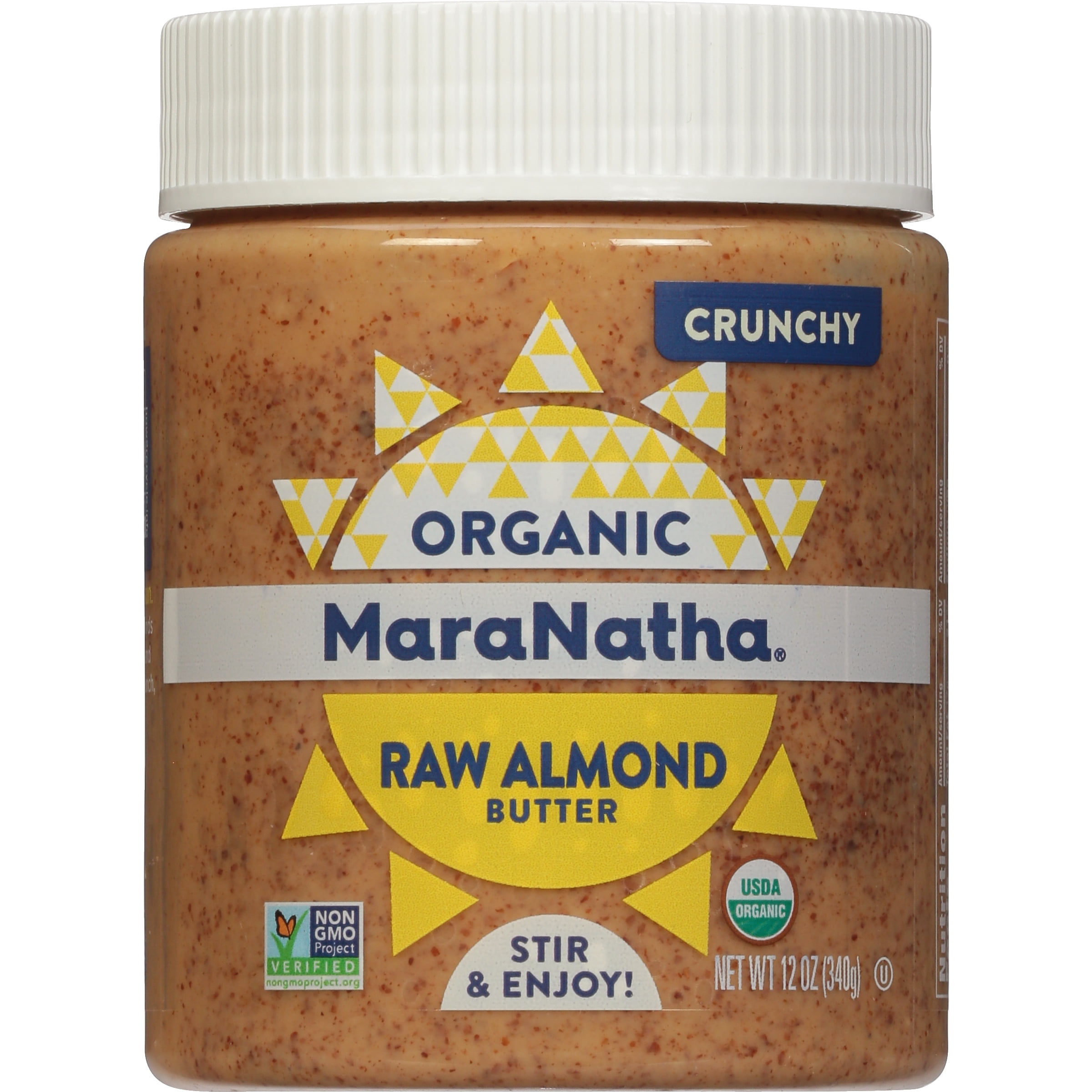 MaraNatha Organic Crunchy Raw Almond Butter, 12 oz