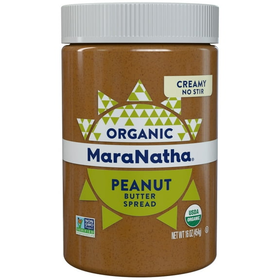 MaraNatha Organic No Stir Creamy Peanut Butter, 16 oz