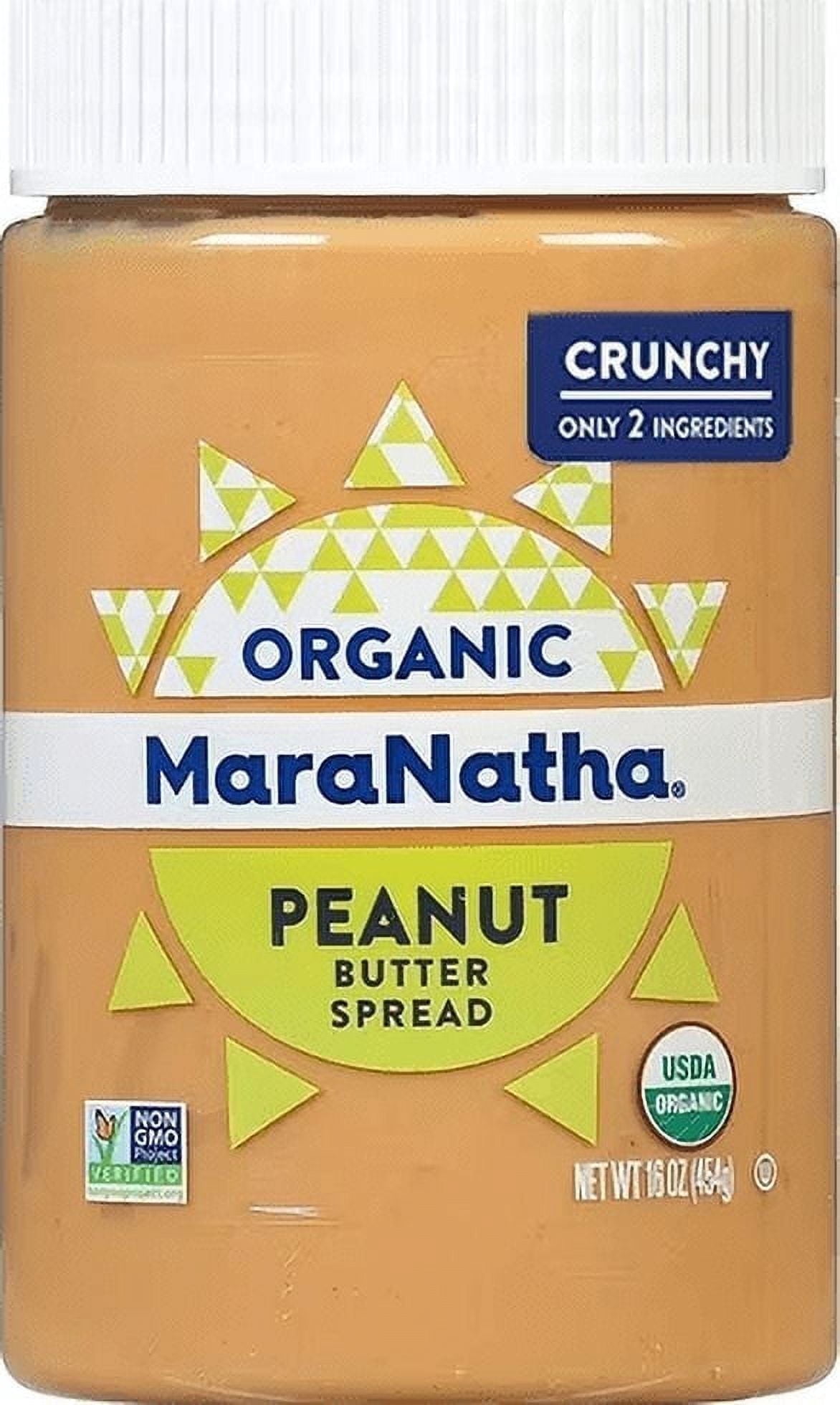 MaraNatha, Organic Peanut Butter, Crunchy, 16 oz Pack of 3