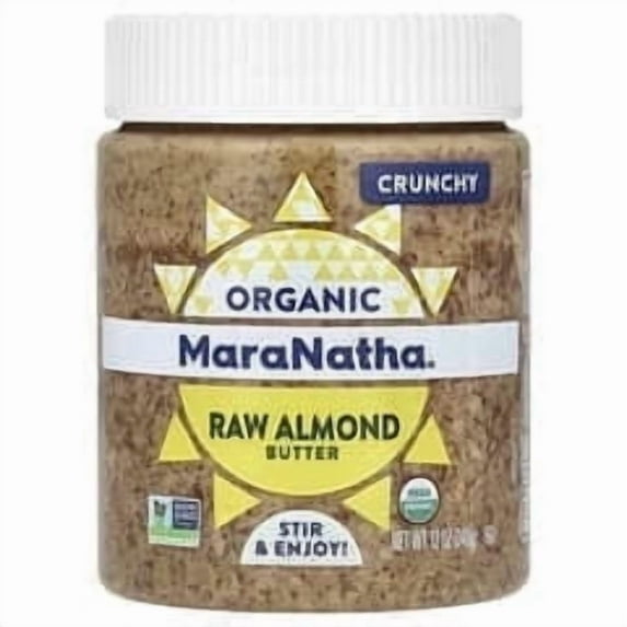 MaraNatha, Organic Raw Almond Butter, Crunchy, 12 oz (340 g) Pack of 3