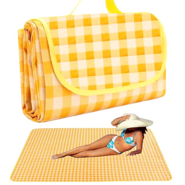 Maraawa Picnic Blanket Handy Mat Tote Waterproof Sandproof Padding