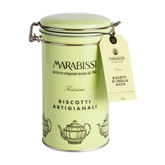 Marabissi Ricciarelli Cookies (Green Tin)