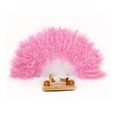 thumbnail image 1 of Marabou Feather Fan 20s Vintage Folding Fan Flapper Hand Fan for Costume Dancing Show Tea Party Wedding Decoration (Pink), 1 of 1