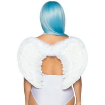 Marabou trimmed feather angel - O/S / WHITE