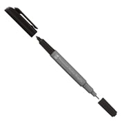 Marabu 01470003073   Permanent Marker Graphix in Black, with Double Tip 1-2 mm and 0.5 mm, Brilliant Colours, Quick-Drying, Alcohol-Based Ink, Low Odour and Waterproof