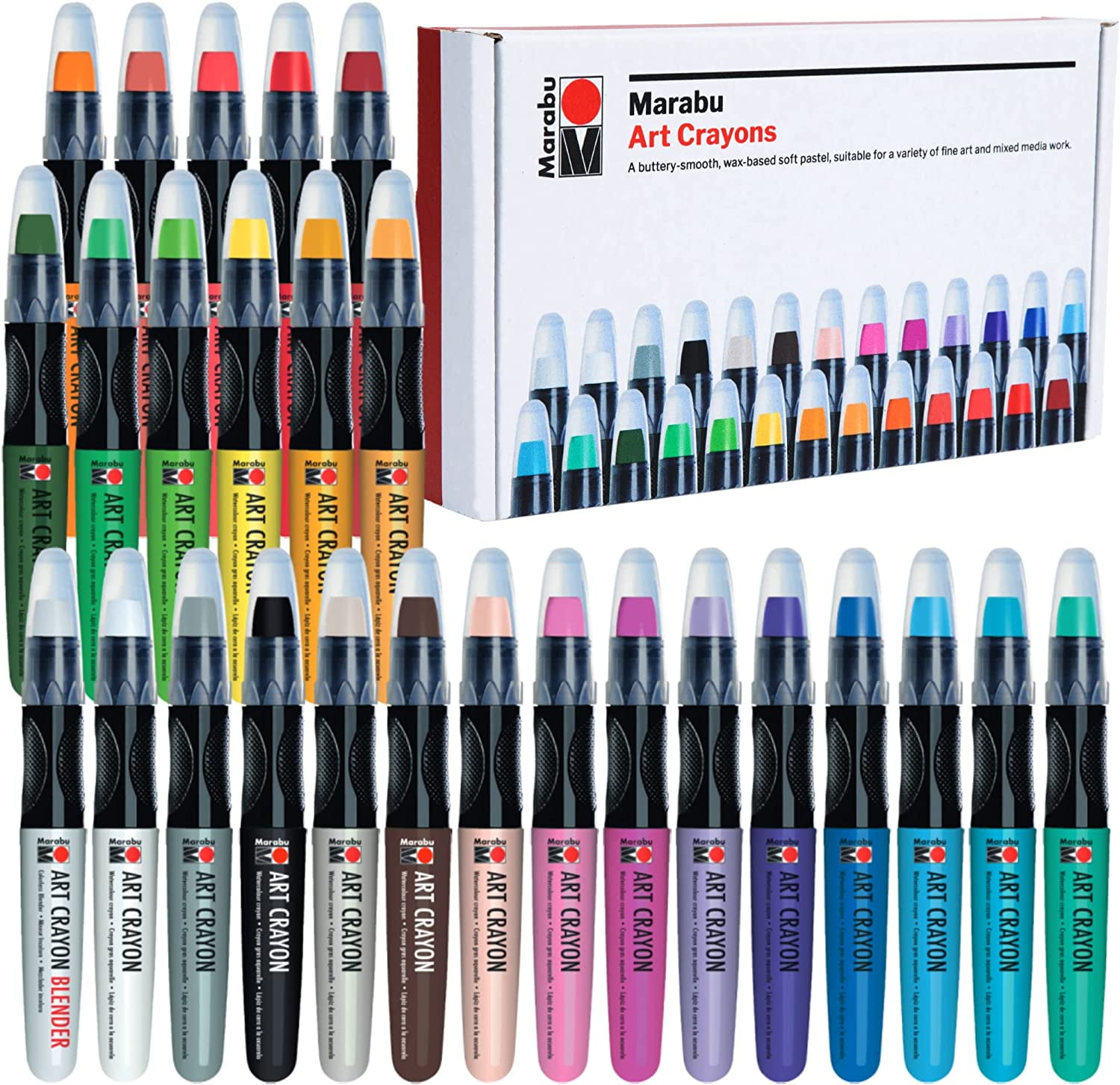 BLENDING Techniques with Art Crayons • Using Marabu Art Crayons