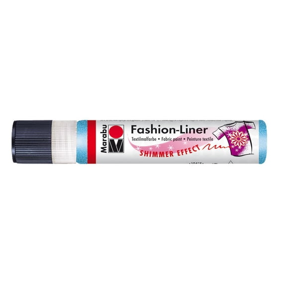Marabu Fashion Liner, 25ml, Shimmer Color, Sky Blue