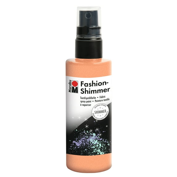 Marabu Fashion Shimmer Spray, 100ml, Shimmer Apricot, Fabric Dye