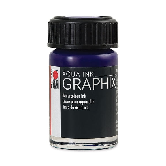 Marabu Graphix Aqua Ink - Dark Ultramarine, 15 ml