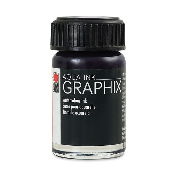 Marabu Graphix Aqua Ink - Dark Violet, 15 ml