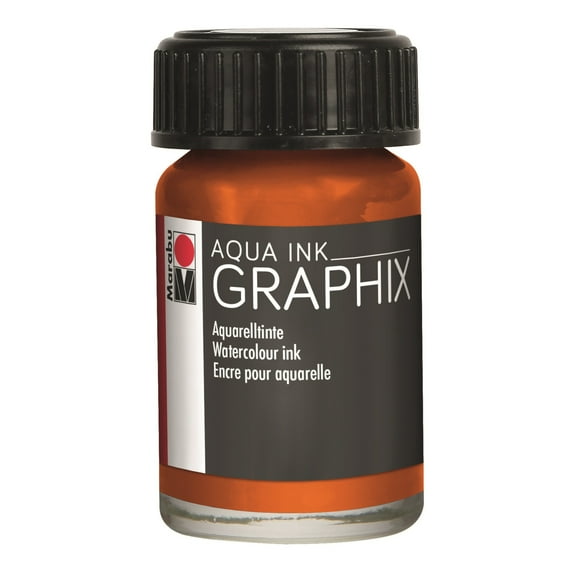Marabu Graphix Aqua Ink, 15ml, Orange
