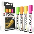 thumbnail image 1 of Marabu YONO Neon Paint Markers, 4 Neon Paint Pens, 3mm Tip, 1 of 5