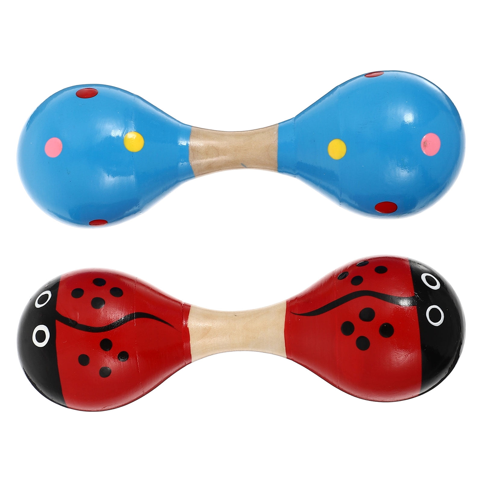 Maraca Rattle Mini Rattles Toys Kids Wooden for Infants Baby Maracas