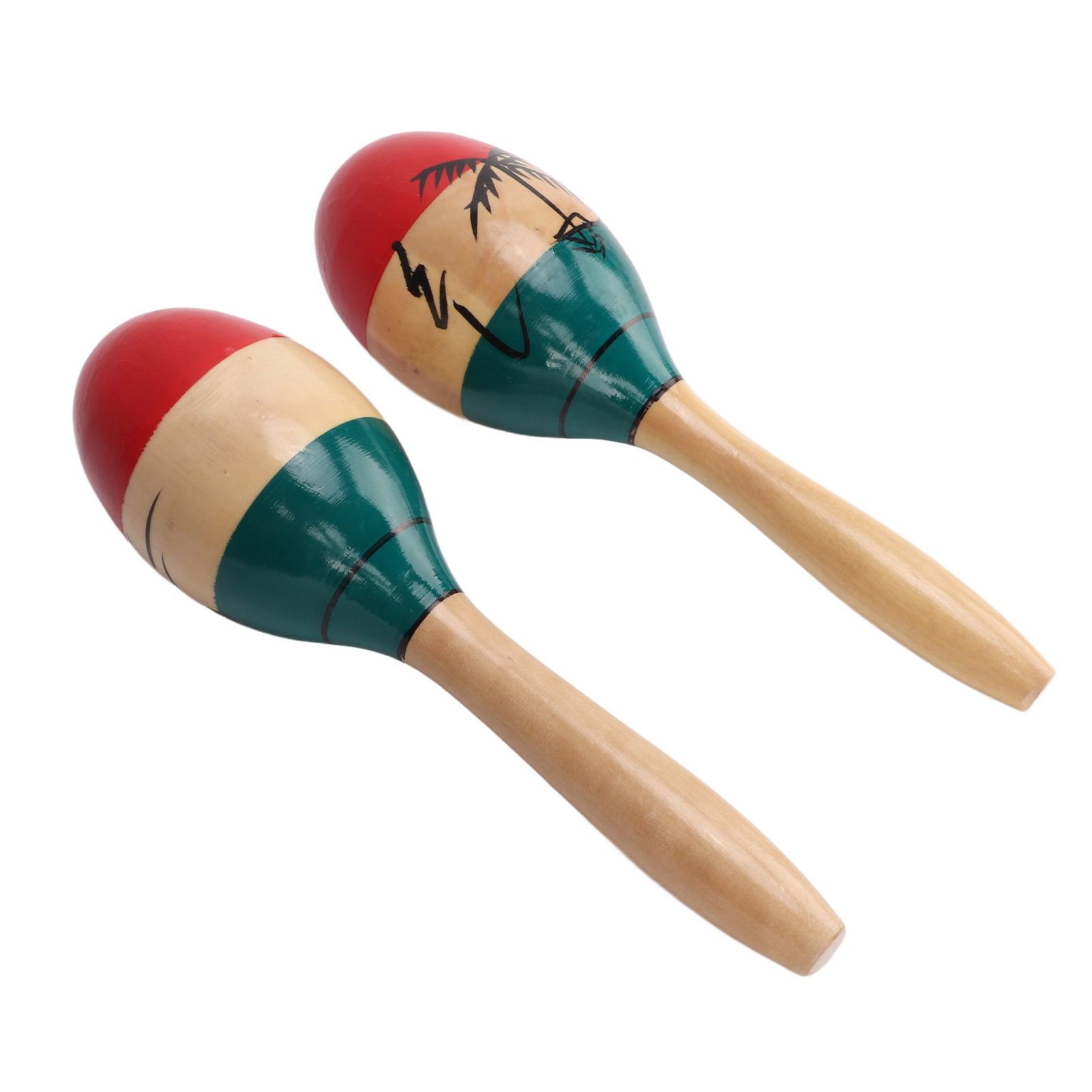 Maracas, Clear Sound Wooden Sand Shaker Hammer Ergonomic Design For