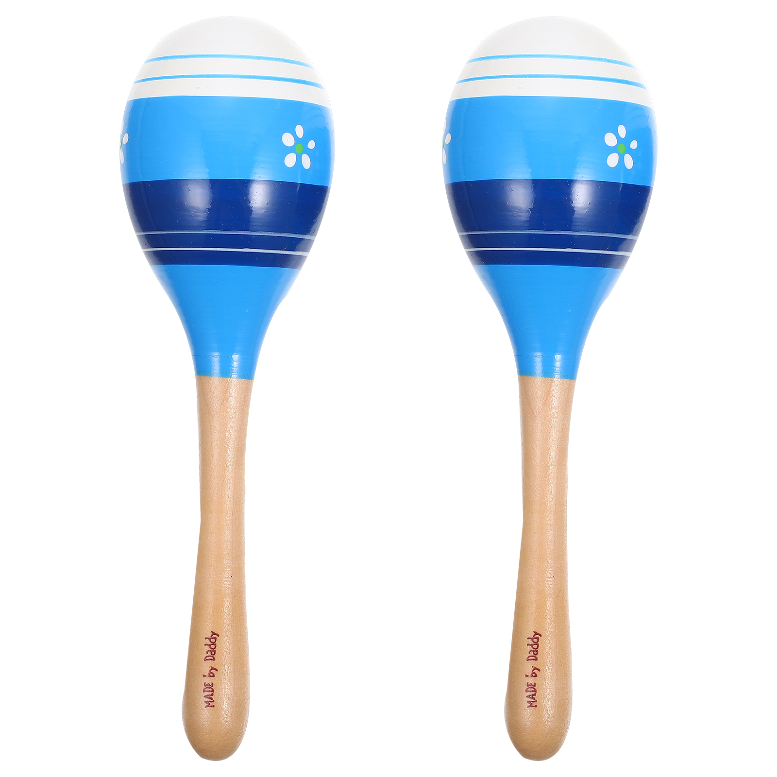 Maracas Shaker Instrument Percussion Wooden Musical Kids Rattle Hand