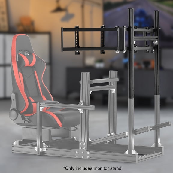 Marada 4040 Aluminum Monitor Mount TV Stand compatible with 4080 Aluminum Cockpit fit 27-32 inch displays. Includes monitor mount only.