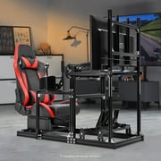 Marada 3060 Aluminum Racing Sim Cockpit with Seat & TV Stand Fit Logitech G29 G923 G920 Thrustmaster