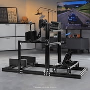 Marada 3060 Aluminum Adjustable Racing Simulator Cockpit Fit For Logitech G29 G923 G920.Excluding electronic devices