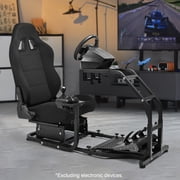 Marada Adjustable Gaming Chair with Racing Stand, Black Cockpit