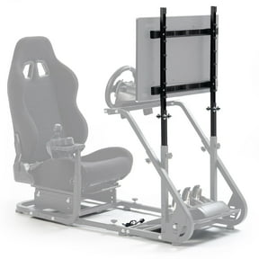 Marada Adjustable Height Dual Monitor Electronic Stand with Accessories, for up to 60 inches, Black