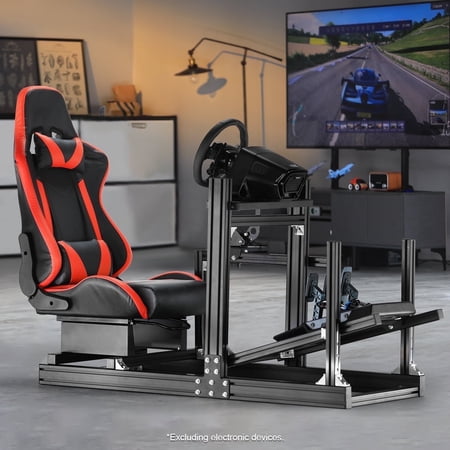 Marada F1 More Stable Racing Simulator Cockpit with Seat Fit Logitech Thrustmaster Fanatec