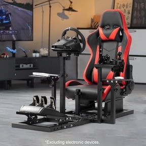 Marada Flight Racing Simulation Cockpit With Red Seat Fit Thrustmaster HOTAS Warthog Logitech PC